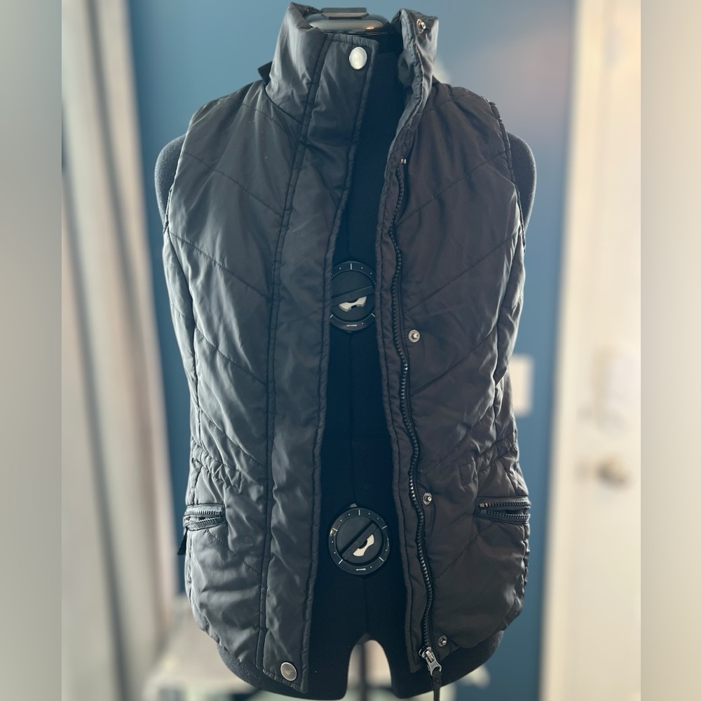 American Rag Quilted Black Puffer Vest XS
